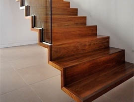 Hanging Wooden Stairs